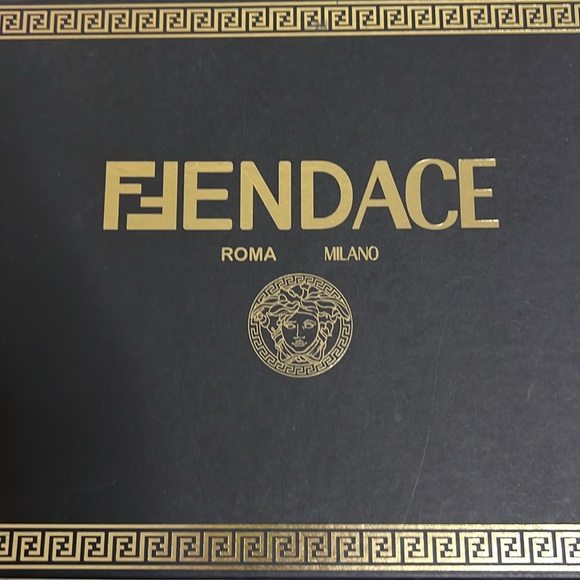 Fendi x Versace Pink Satin Crystal Embellished Ankle Strap Sandals - Picture 7 of 13